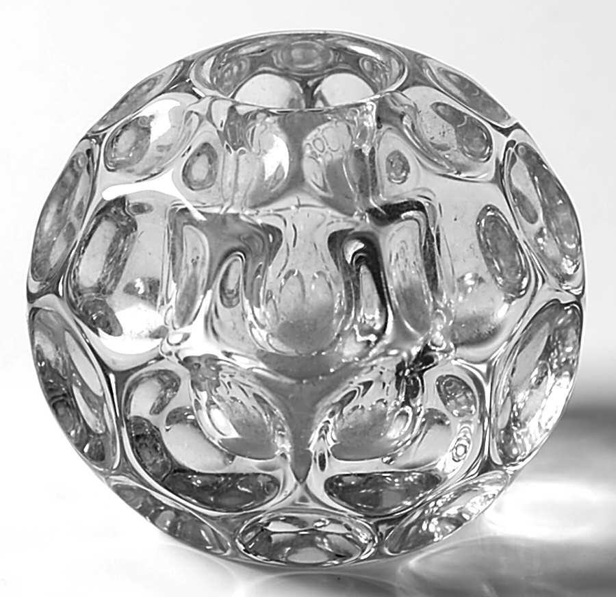 Provincial Clear Single Light Candlestick by Imperial Glass-Ohio-1