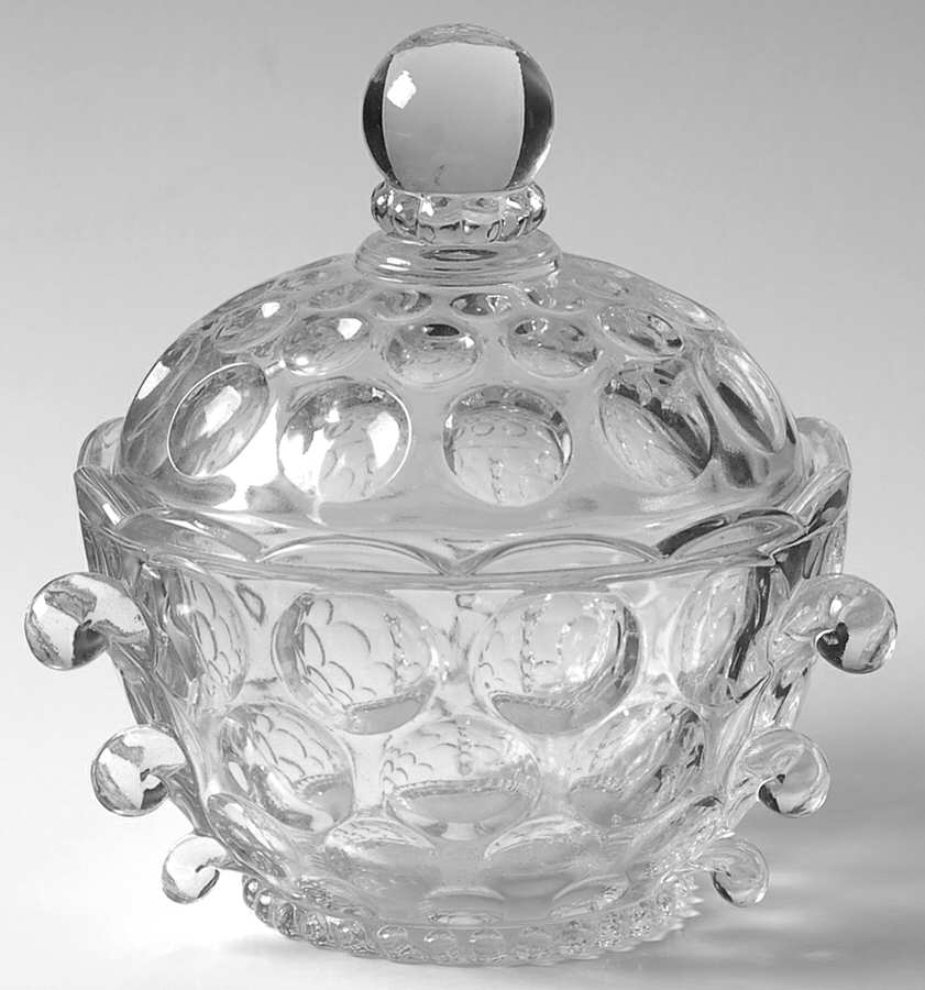 Provincial Clear Candy Box & Lid by Imperial Glass-Ohio-1