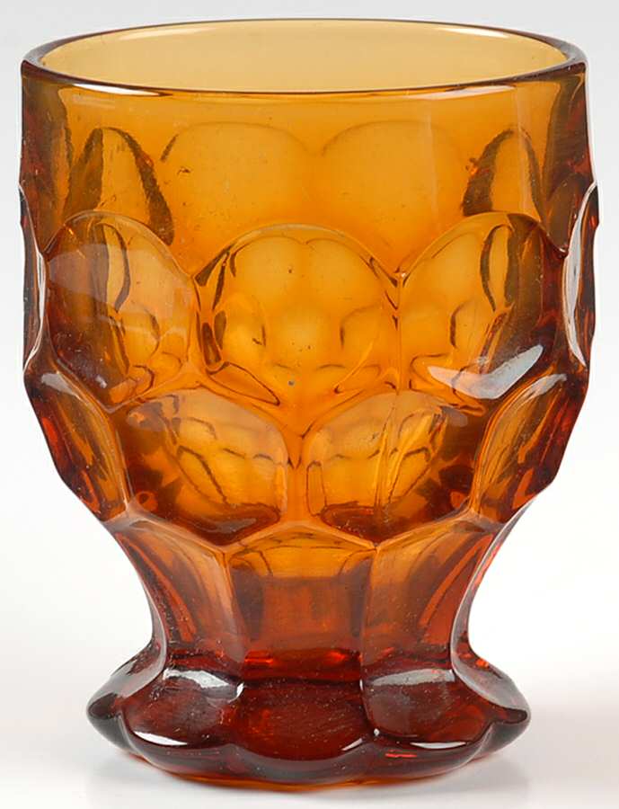 Provincial Amber 9 Oz Footed Tumbler by Imperial Glass-Ohio-1