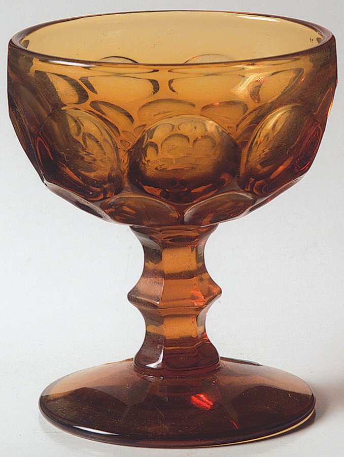 Provincial Amber Champagne/Tall Sherbet by Imperial Glass-Ohio-1