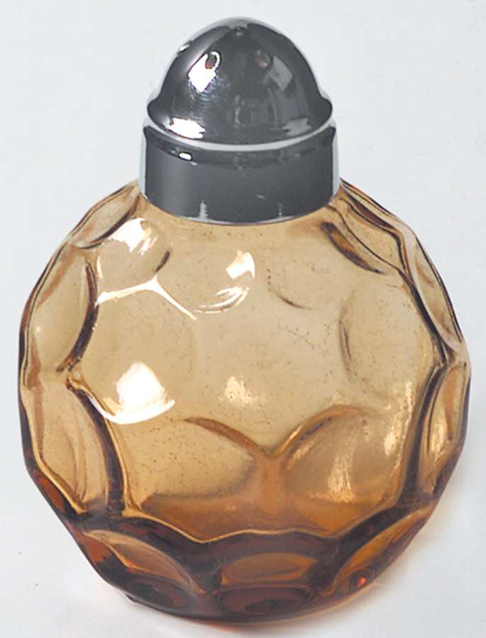 Provincial Amber Shaker with Metal Lid by Imperial Glass-Ohio-1