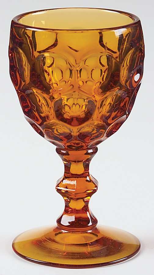 Provincial Amber Wine Glass by Imperial Glass-Ohio-1