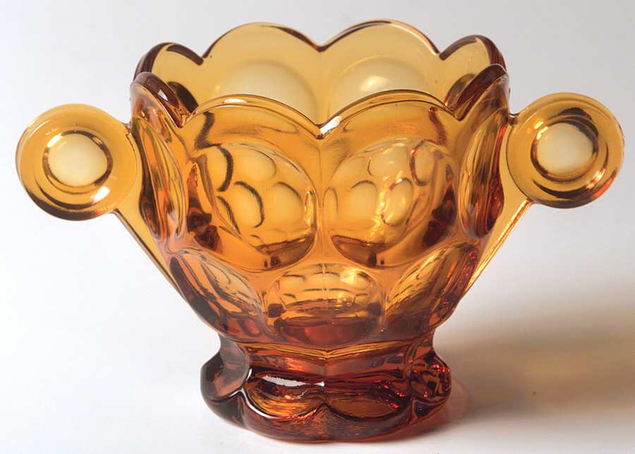 Provincial Amber Open Sugar by Imperial Glass-Ohio-1