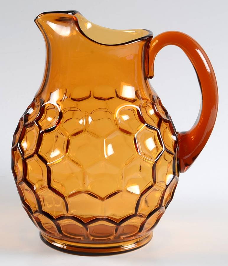Provincial Amber 80 Oz Pitcher by Imperial Glass-Ohio-1