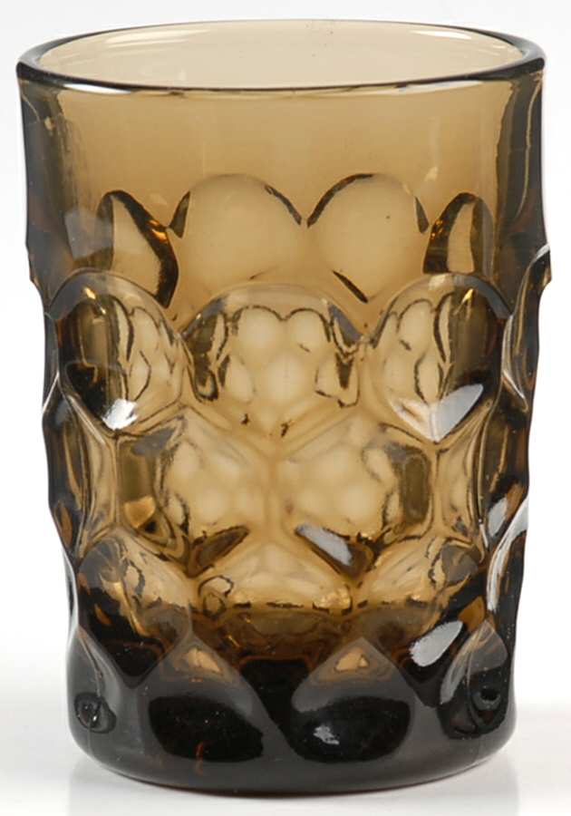 Provincial Brown Flat Tumbler by Imperial Glass-Ohio-1