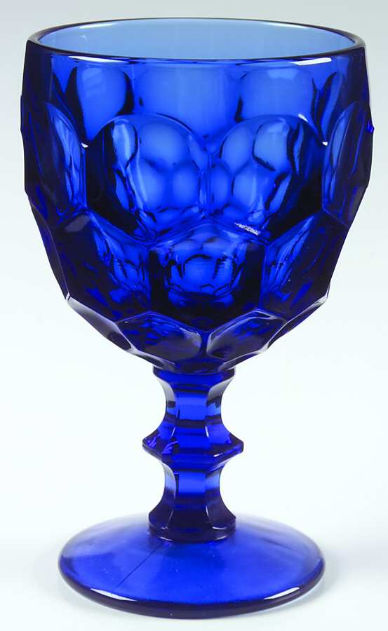 Provincial Dark Blue Tall Water Goblet by Imperial Glass-Ohio-1