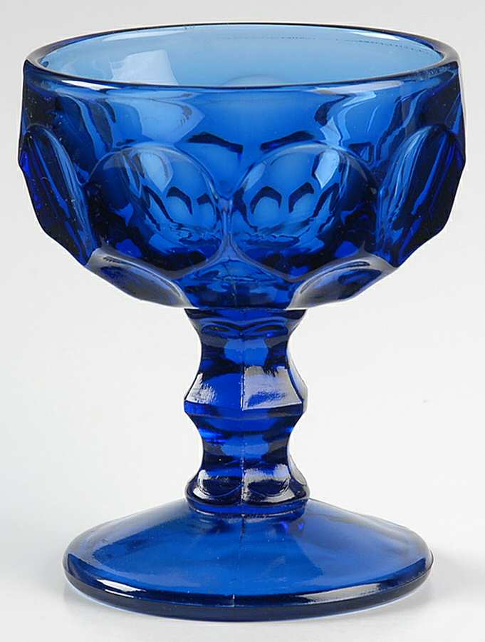 Provincial Dark Blue Champagne/Tall Sherbet by Imperial Glass-Ohio-1