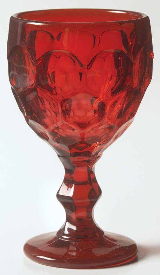 Provincial Dark Ruby Wine Glass by Imperial Glass-Ohio-1