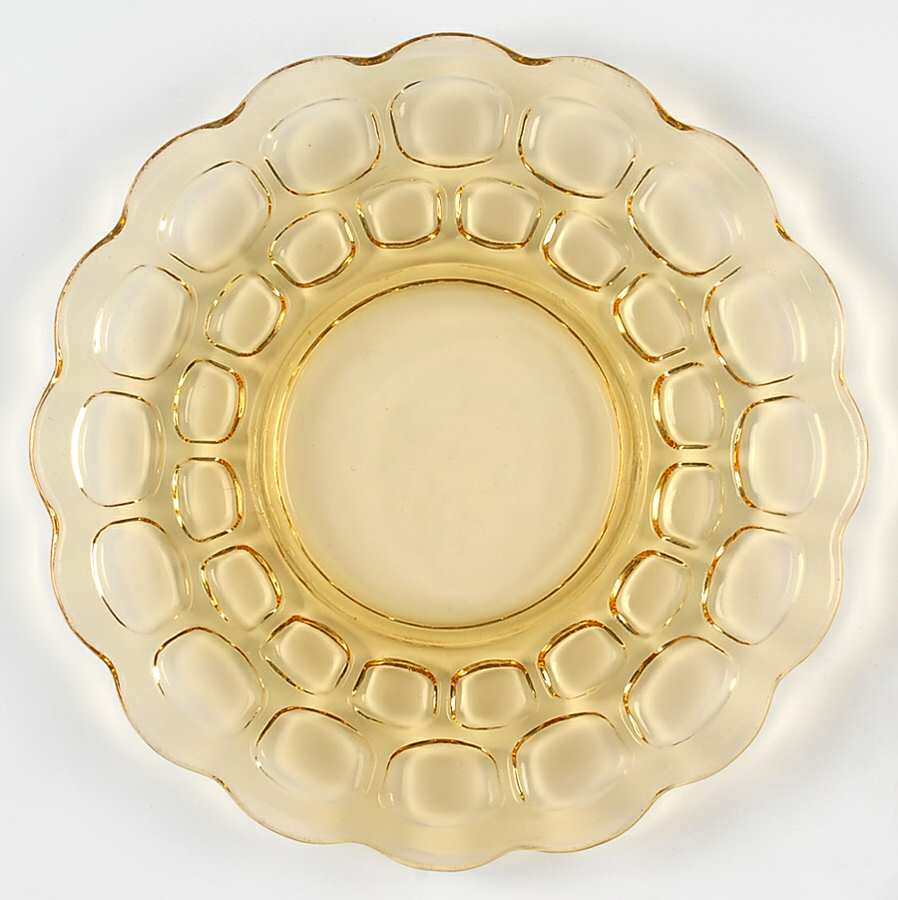 Provincial Yellow Luncheon Plate by Imperial Glass-Ohio-1