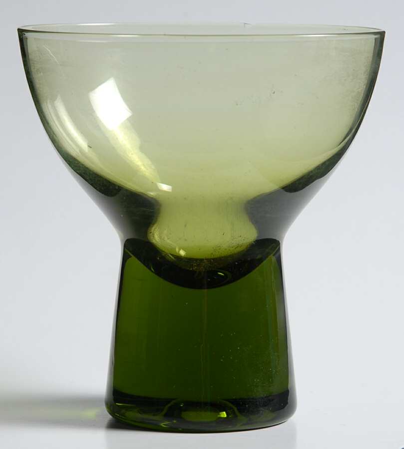 Reflection Verde Green Champagne/Tall Sherbet by Imperial Glass-Ohio-1