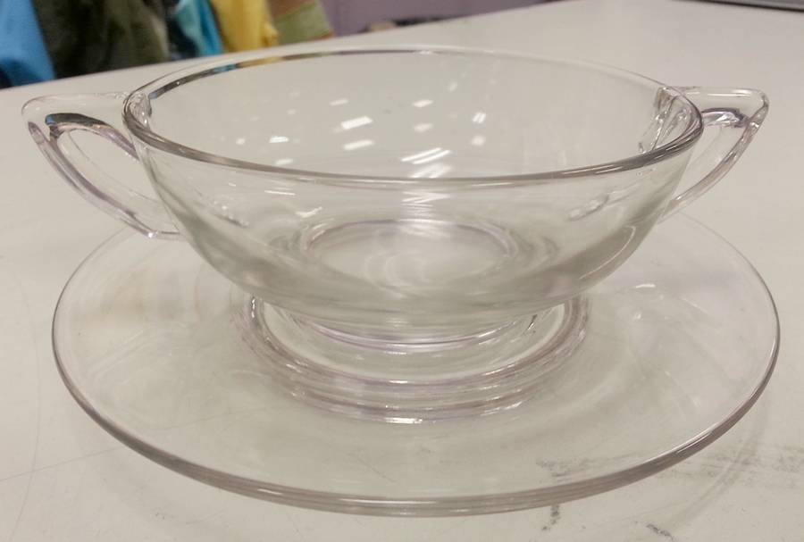 Revere Cream Soup & Saucer Set by Imperial Glass-Ohio-1