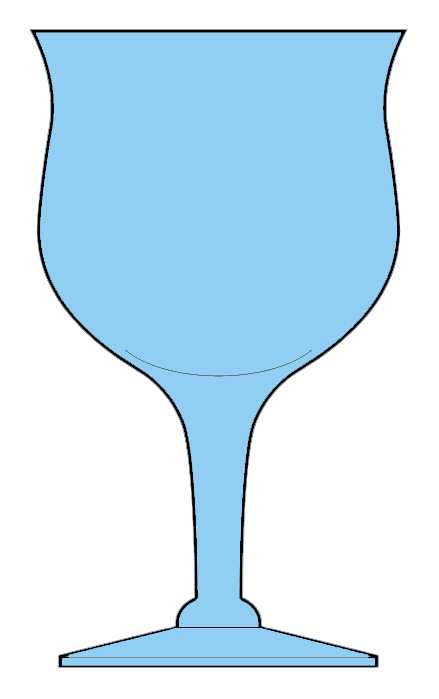 Skanda Antique Blue Water Goblet by Imperial Glass-Ohio-1