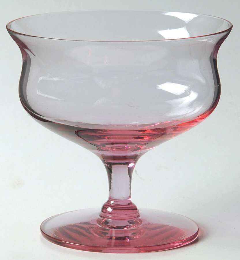 Skanda Azalea Pink Champagne/Tall Sherbet by Imperial Glass-Ohio-1