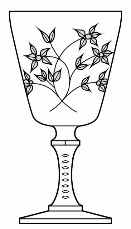 Springtime Water Goblet by Imperial Glass-Ohio-1