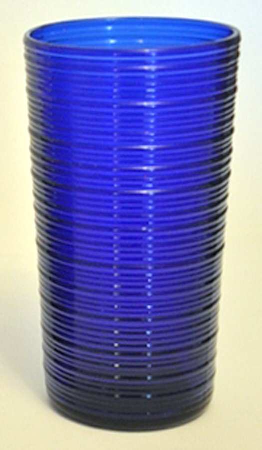 Spun Cobalt Blue Flat Iced Tea by Imperial Glass-Ohio-1