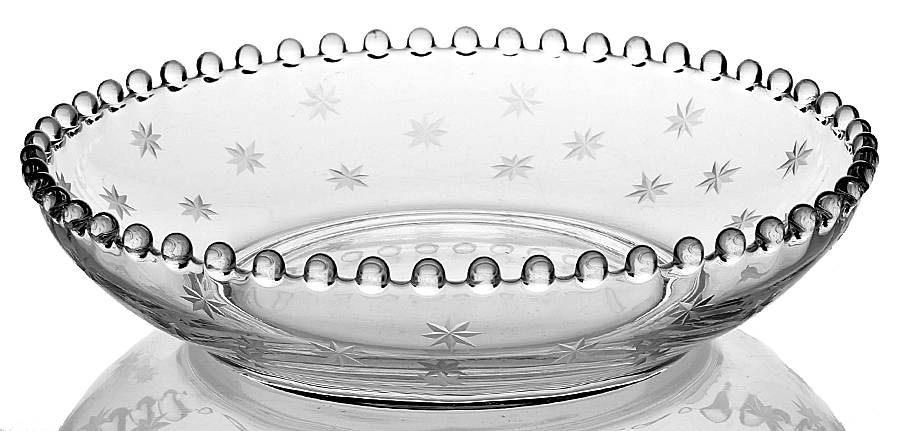 Starlight 7" Large Fruit Bowl by Imperial Glass-Ohio-1
