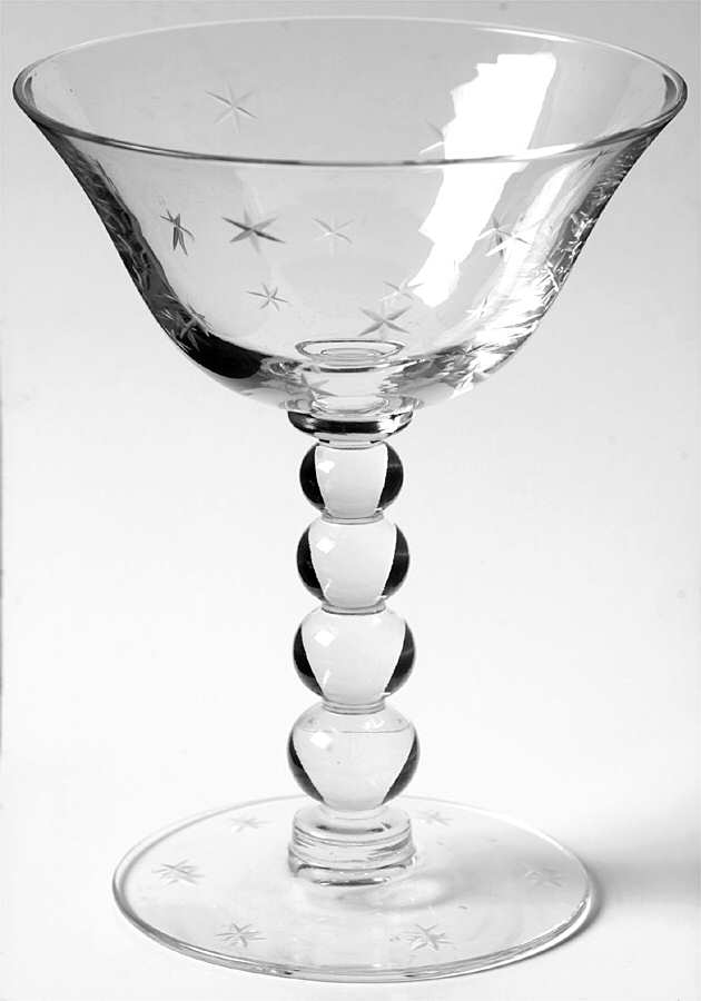 Starlight Champagne/Tall Sherbet by Imperial Glass-Ohio-1
