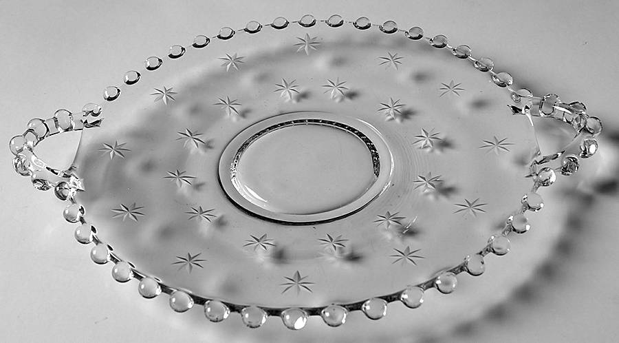 Starlight 7" 2 Handled Plate by Imperial Glass-Ohio-1