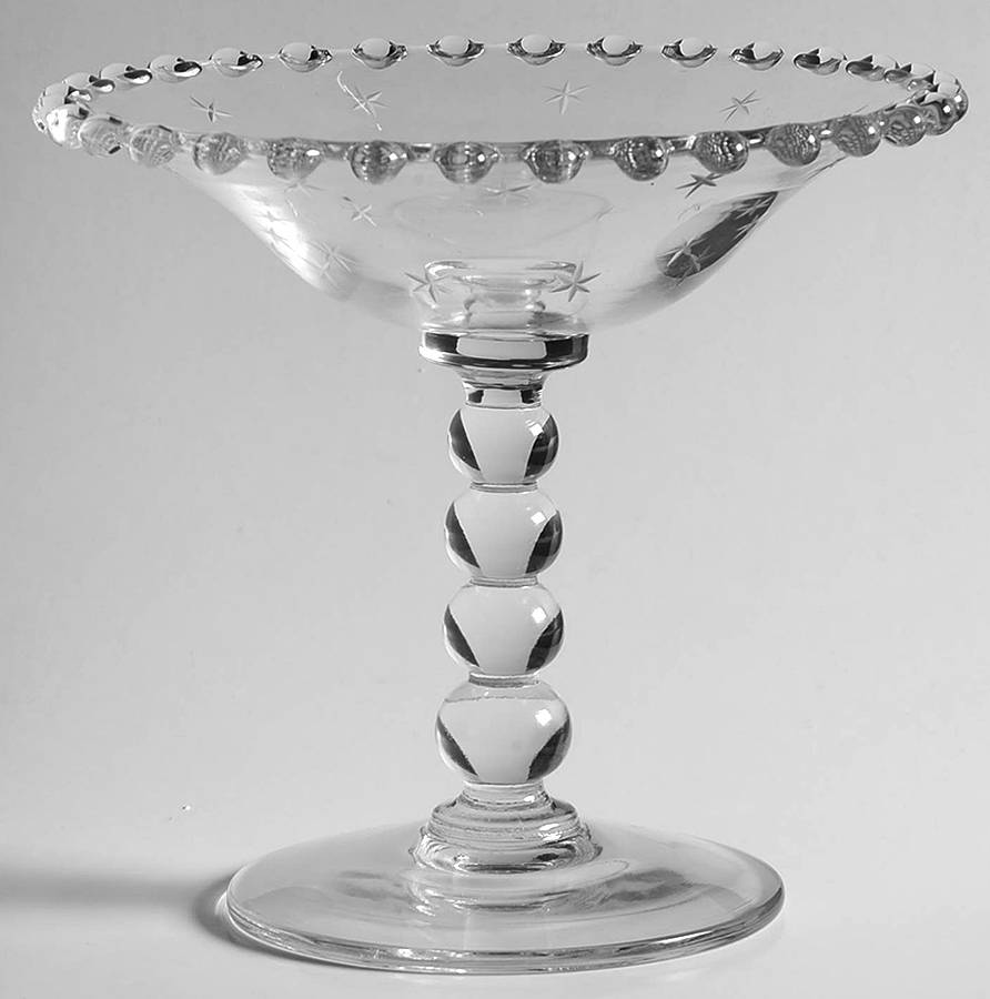 Starlight Round Compote (Height X Width) by Imperial Glass-Ohio-1