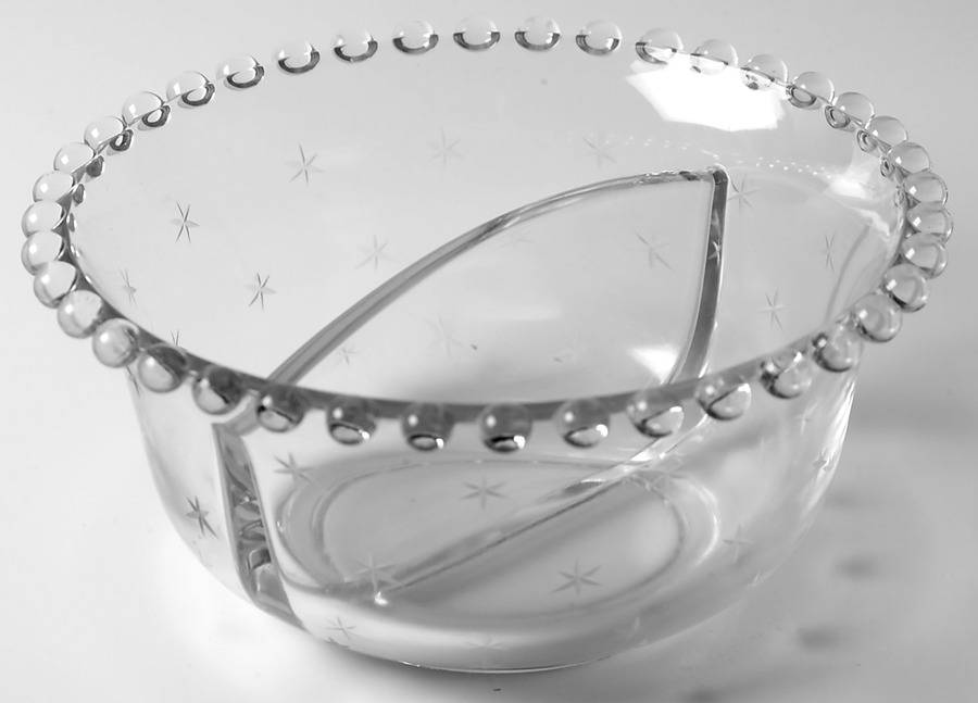 Starlight Divided Mayonnaise Bowl Only by Imperial Glass-Ohio-1