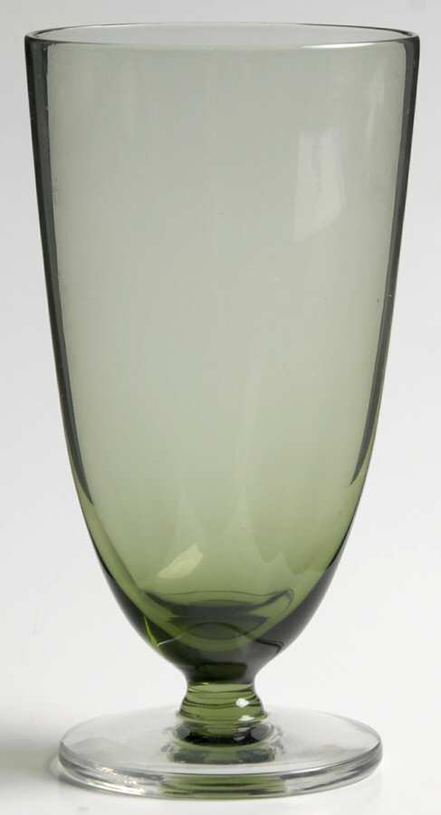 Svelte Green (Verde) 8 Oz Footed Tumbler by Imperial Glass-Ohio-1