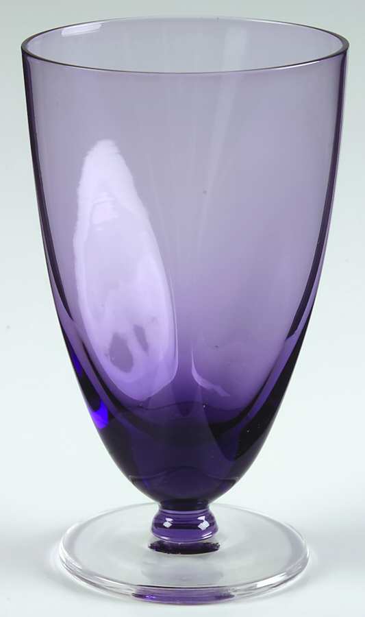 Svelte Purple 12 Oz Footed Tumbler by Imperial Glass-Ohio-1