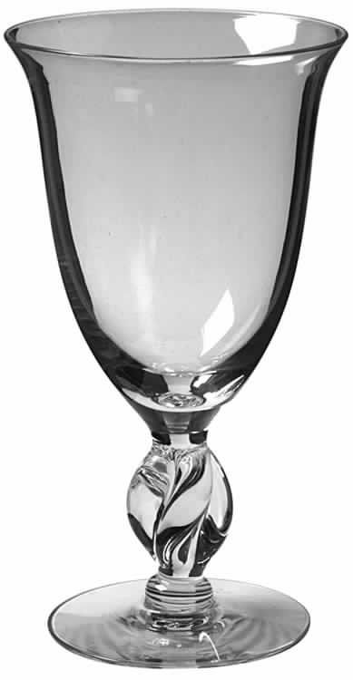 Twist Clear (No Trim) Water Goblet by Imperial Glass-Ohio-1