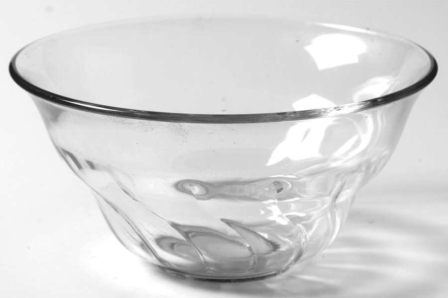 Twist Clear (No Trim) Mayonnaise Bowl, Bowl Only by Imperial Glass-Ohio-1