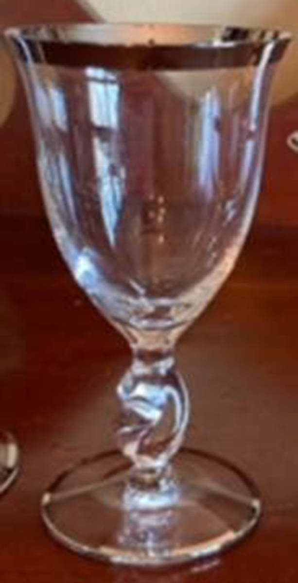 Twist Clear Platinum Claret Wine by Imperial Glass-Ohio-1