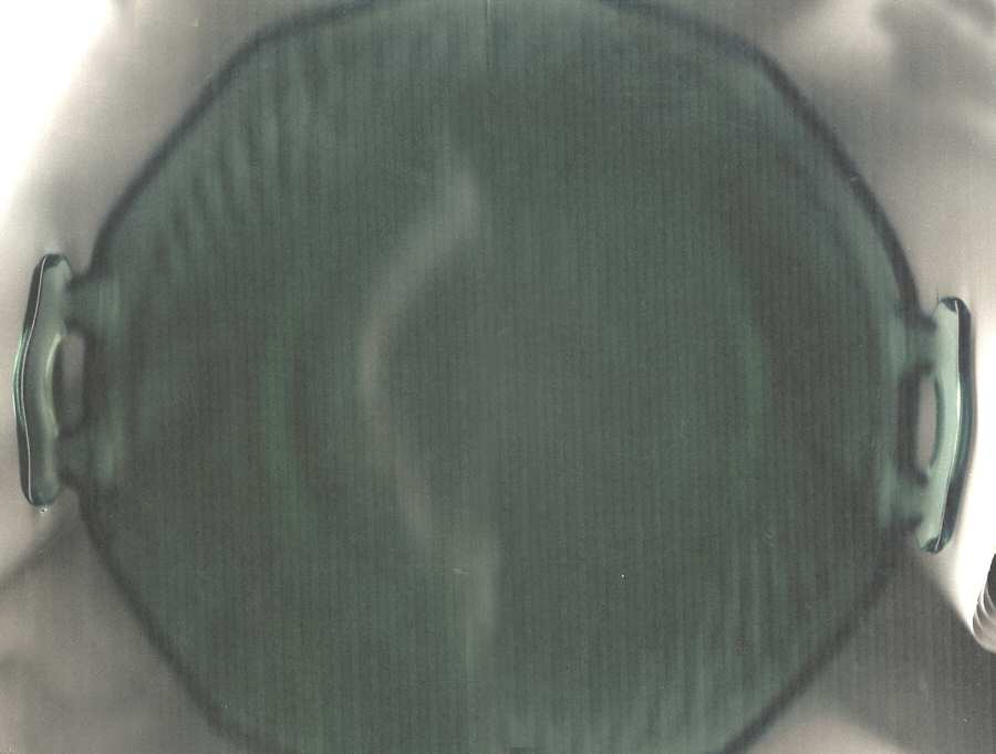 Twisted Optic Green 8" Handled Bowl by Imperial Glass-Ohio-1