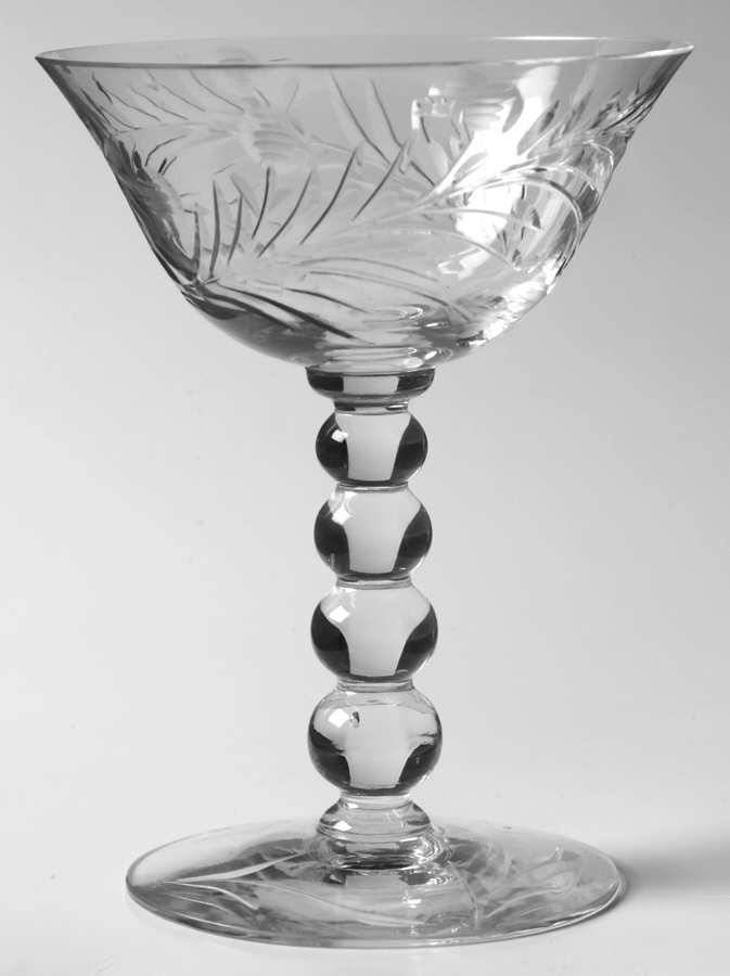 Valley Lily Champagne/Tall Sherbet by Imperial Glass-Ohio-1