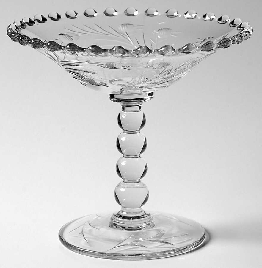 Valley Lily Round Compote (Height X Width) by Imperial Glass-Ohio-1