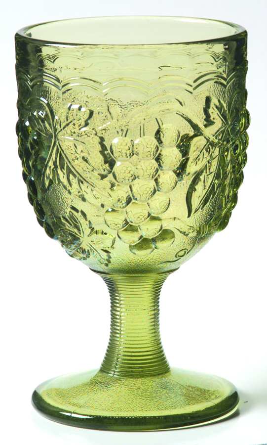 Vintage Grape Verde Green Water Goblet by Imperial Glass-Ohio-1