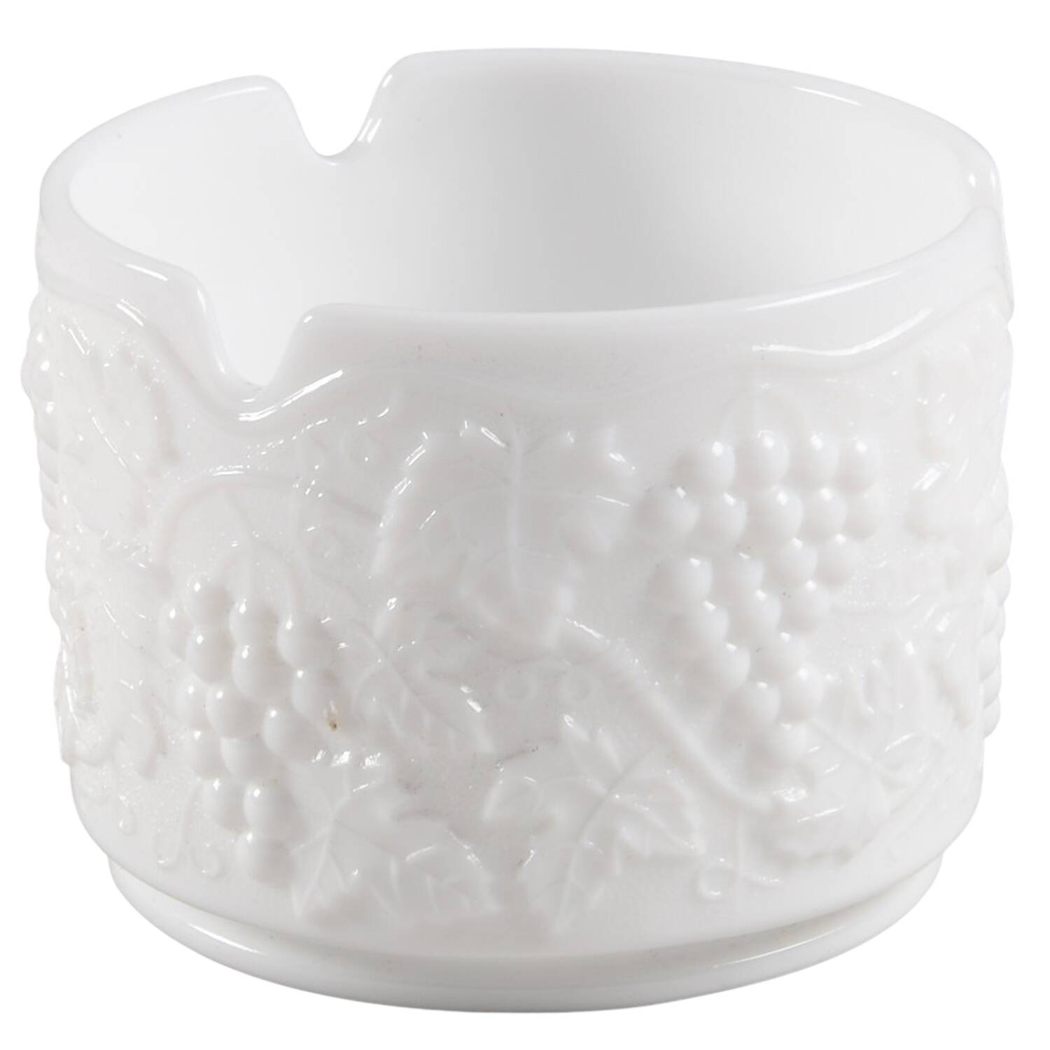 Vintage Grape Milk Glass Ivory Tower Vase, Base Only by Imperial Glass-Ohio-1