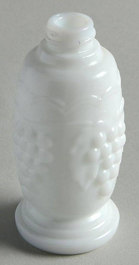 Vintage Grape Milk Glass Footed Shaker No Metal Lid by Imperial Glass-Ohio-1
