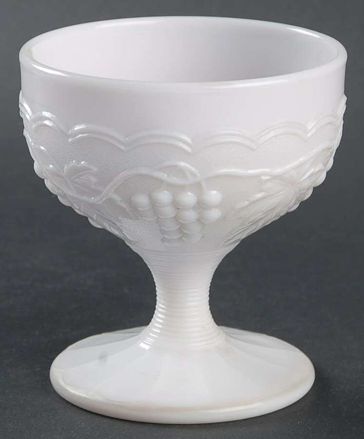 Vintage Grape Milk Glass Champagne/Tall Sherbet by Imperial Glass-Ohio-1