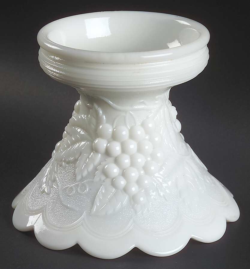 Vintage Grape Milk Glass Punch Bowl Stand by Imperial Glass-Ohio-1