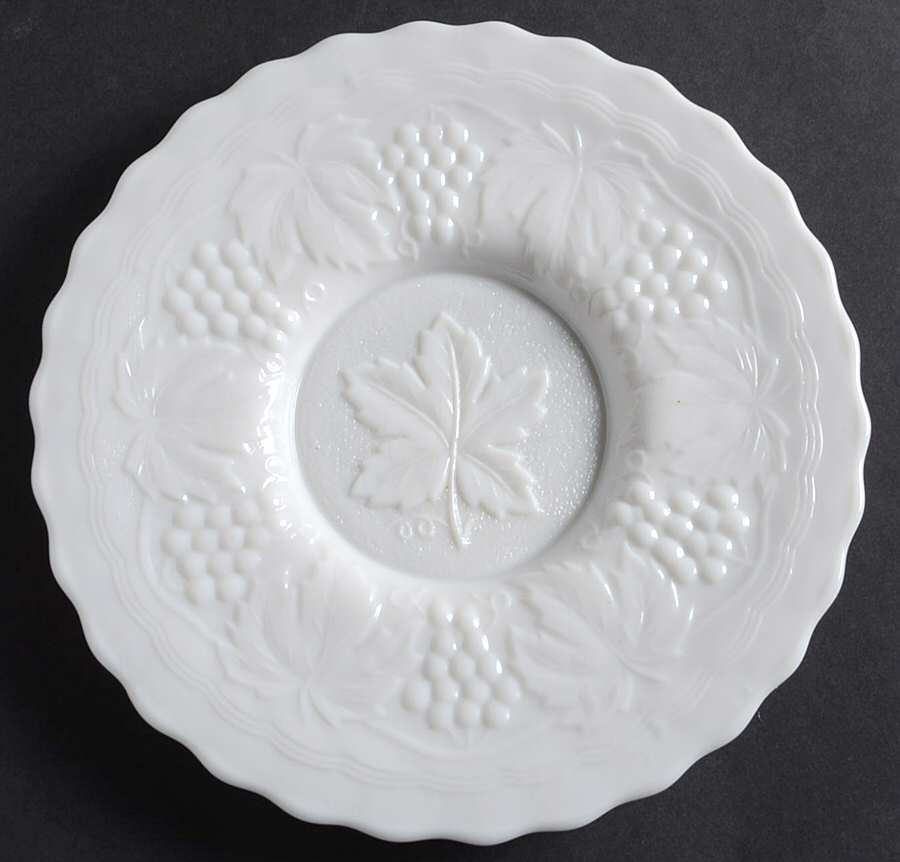 Vintage Grape Milk Glass 8" Wall Plate by Imperial Glass-Ohio-1