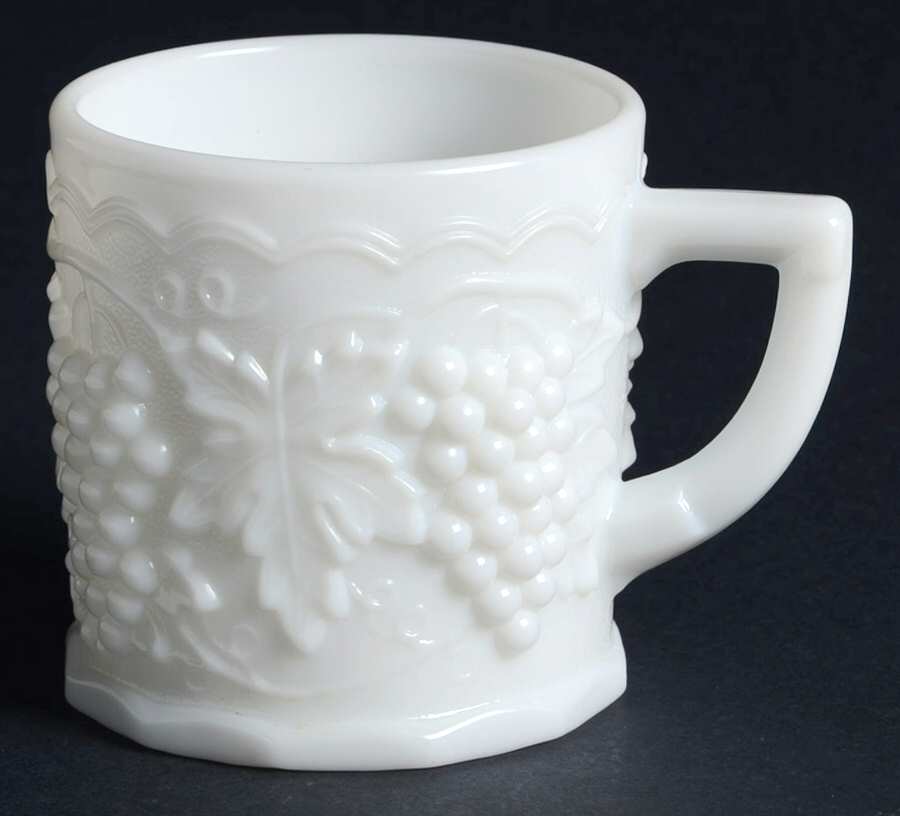 Vintage Grape Milk Glass Tom & Jerry Cup by Imperial Glass-Ohio-1