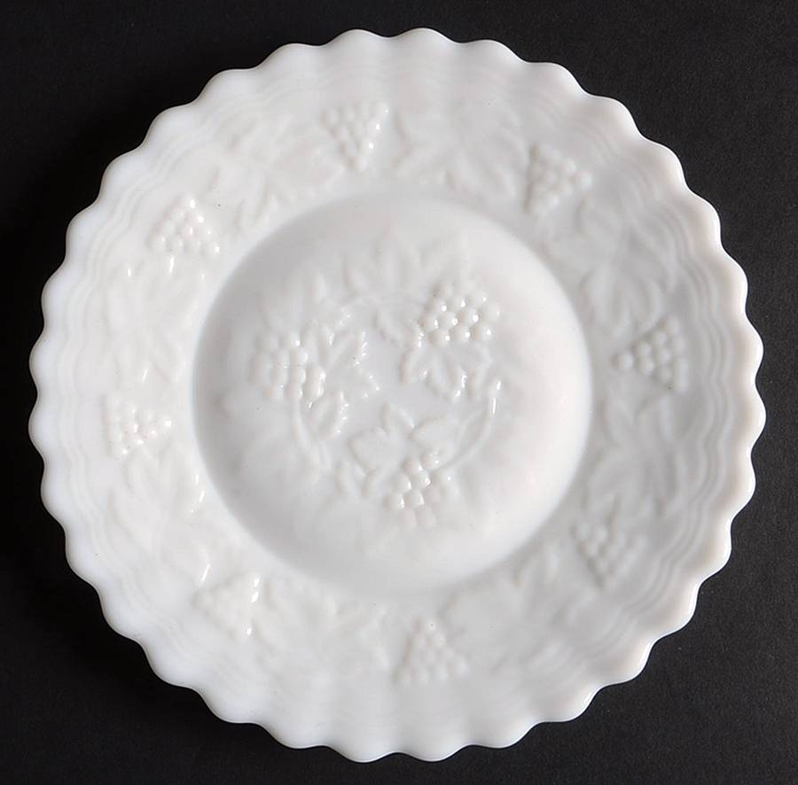 Vintage Grape Milk Glass Bread & Butter Plate by Imperial Glass-Ohio-1