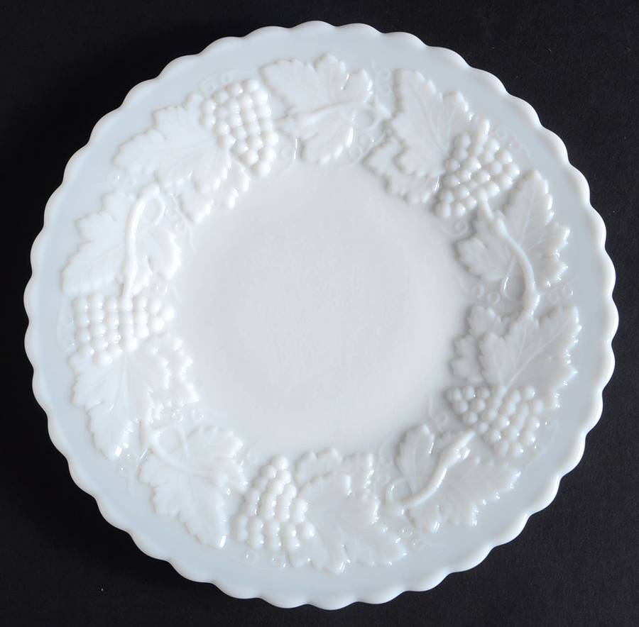 Vintage Grape Milk Glass Bread & Butter Plate by Imperial Glass-Ohio-1