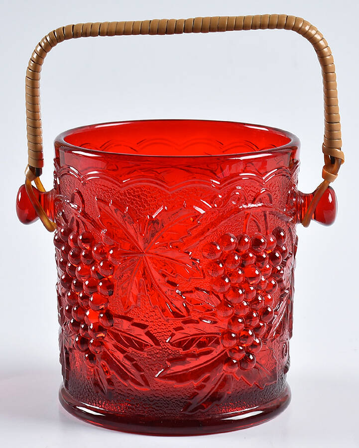 Vintage Grape Ruby Jar No Lid by Imperial Glass-Ohio-1