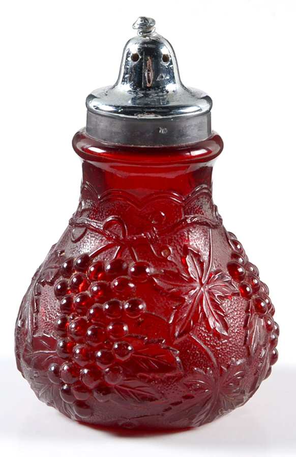 Vintage Grape Ruby Shaker with Metal Lid by Imperial Glass-Ohio-1