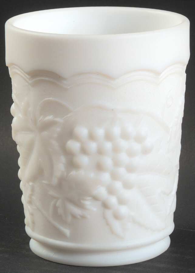 Vintage Grape Satin (Doeskin) 10 Oz Flat Tumbler by Imperial Glass-Ohio-1