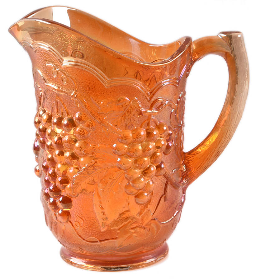 Vintage Carnival (Orange) 48 Oz Pitcher by Imperial Glass-Ohio-1