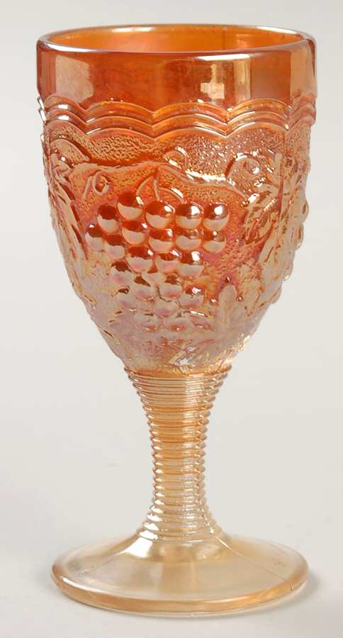 Vintage Carnival (Orange) Wine by Imperial Glass-Ohio-1