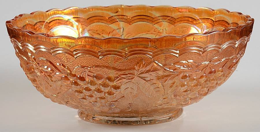Vintage Carnival (Orange) 7" Round Bowl by Imperial Glass-Ohio-1