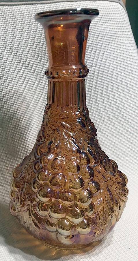 Vintage Carnival (Orange) Decanter No Stopper by Imperial Glass-Ohio-1