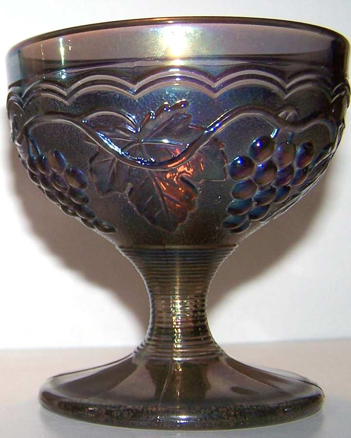 Vintage Carnival (Blue) Low Sherbet by Imperial Glass-Ohio-1