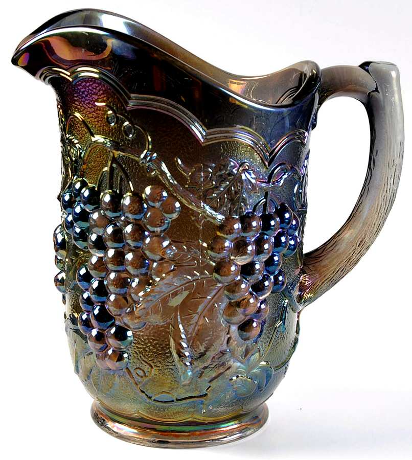 Vintage Carnival (Blue) 48 Oz Pitcher by Imperial Glass-Ohio-1